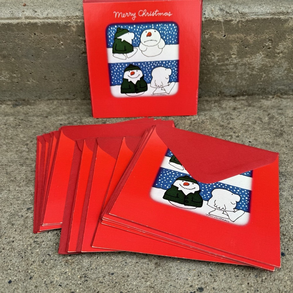 VTG Ziggy American Greetings‎ Lot Of 14 1982 Snowman "and Smile God Luvs Ya"